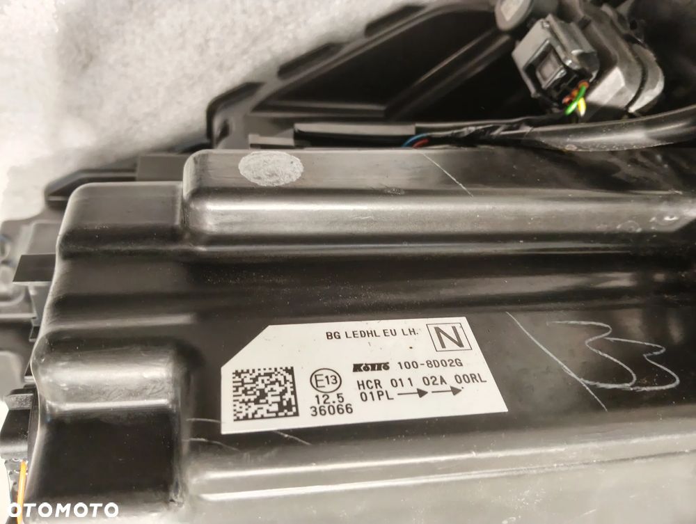 Nissan Qashqai J12 FULL LED KOMPLET LAMP PRZEDNICH ŻÓŁTA NAKLEJKA 100-8D02G - 14