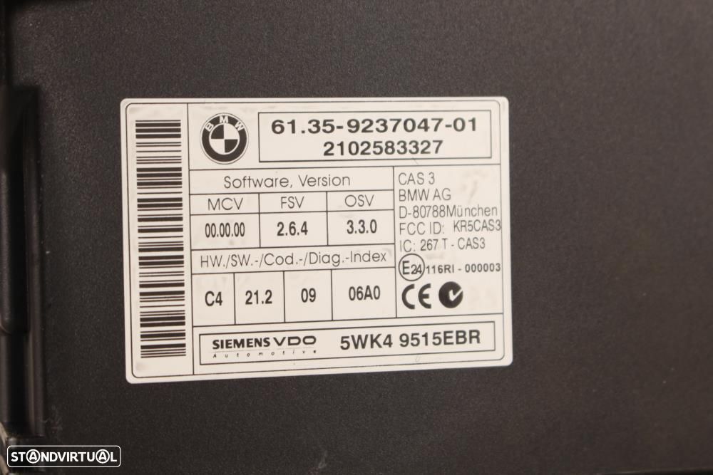 Módulo Eletrónico Bmw 1 Coupé (E82)  61359237047 / 9237047 / 5Wk49515e - 7