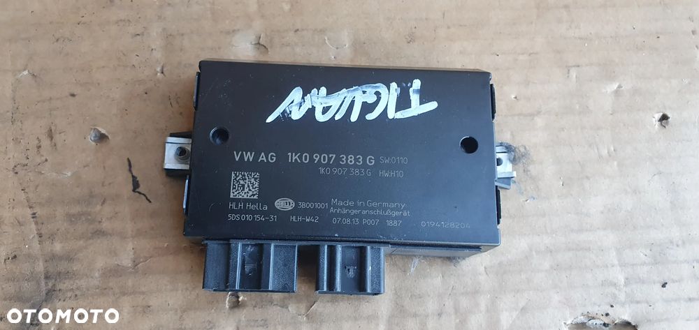 Hak holowniczy składany kula instalacja moduł VW Tiguan I Lift 5N0803880Q 1K0907383G - 2