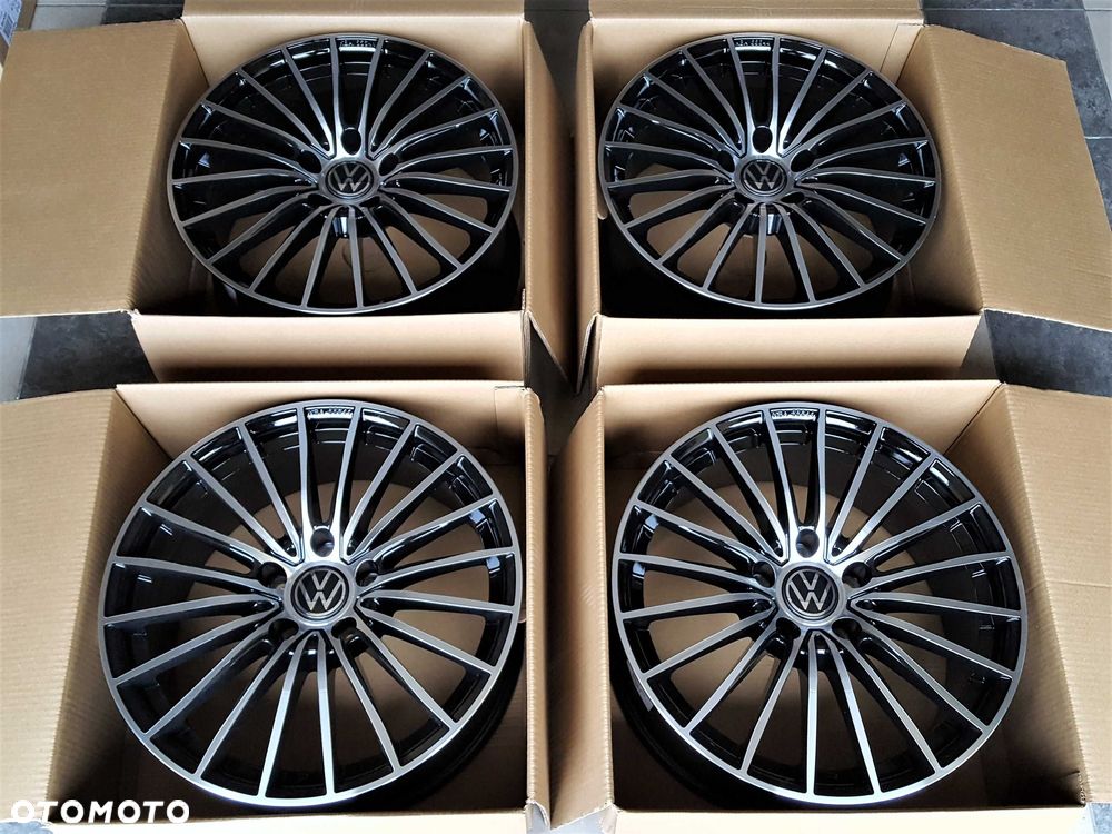 Alufelgi 18 VW T5 T6 Transporter Caravelle Multivan Czarne 5x120 429# - 7