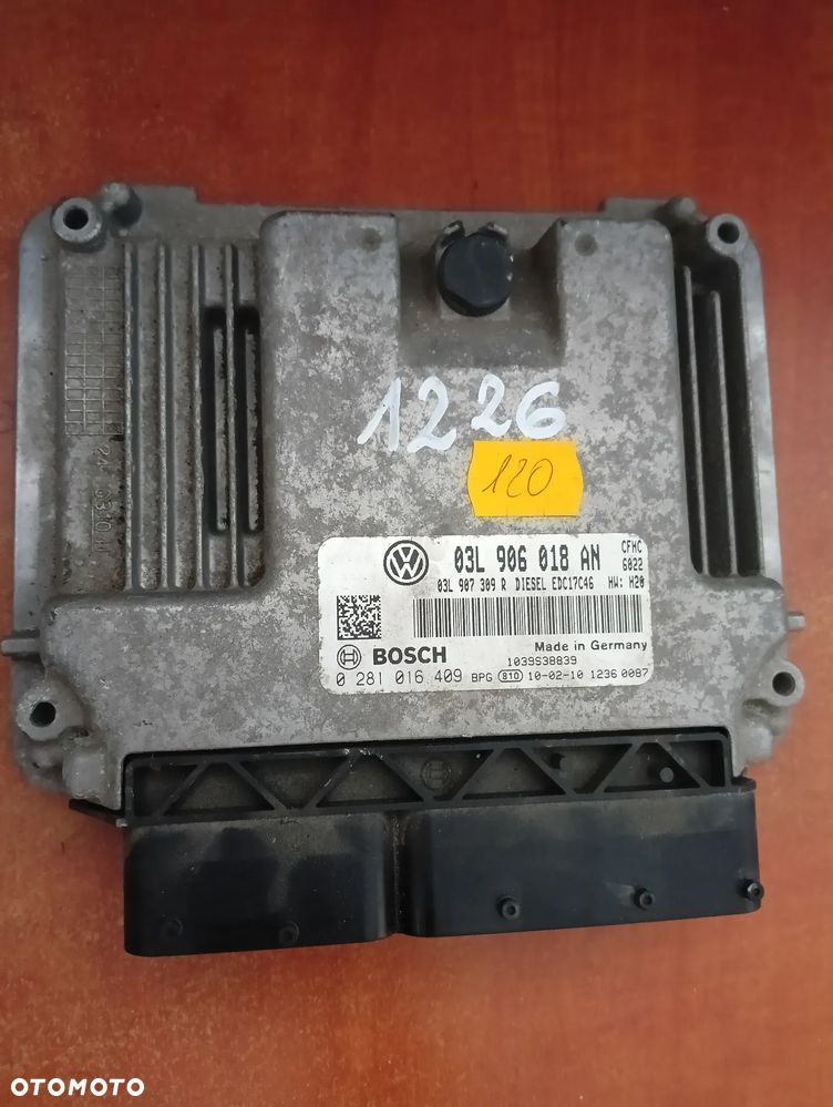 STEROWNIK KOMPUTER SILNIKA 03L906018AN VW GOLF VI 2.0 TDI - 1