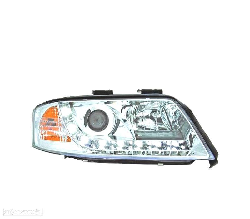 FARÓIS FRONTAIS LUZ DIURNA LED AUDI A6 97-99 - 1