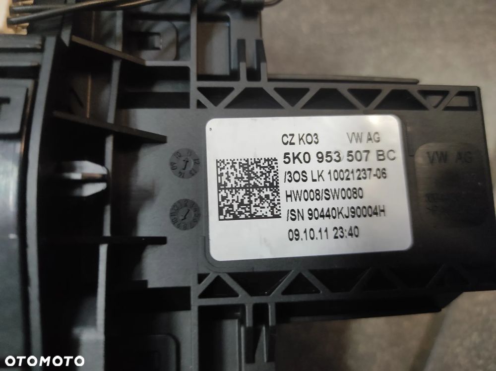 VW GOLF 6 TOURAN CADDY SKODA OCTAVIA 2 TEMPOMAT MANETKI ZWIJAK TAŚMA KIEROWNICY 5K0953549E 5K0953507BC WYSYŁKA !!! - 3