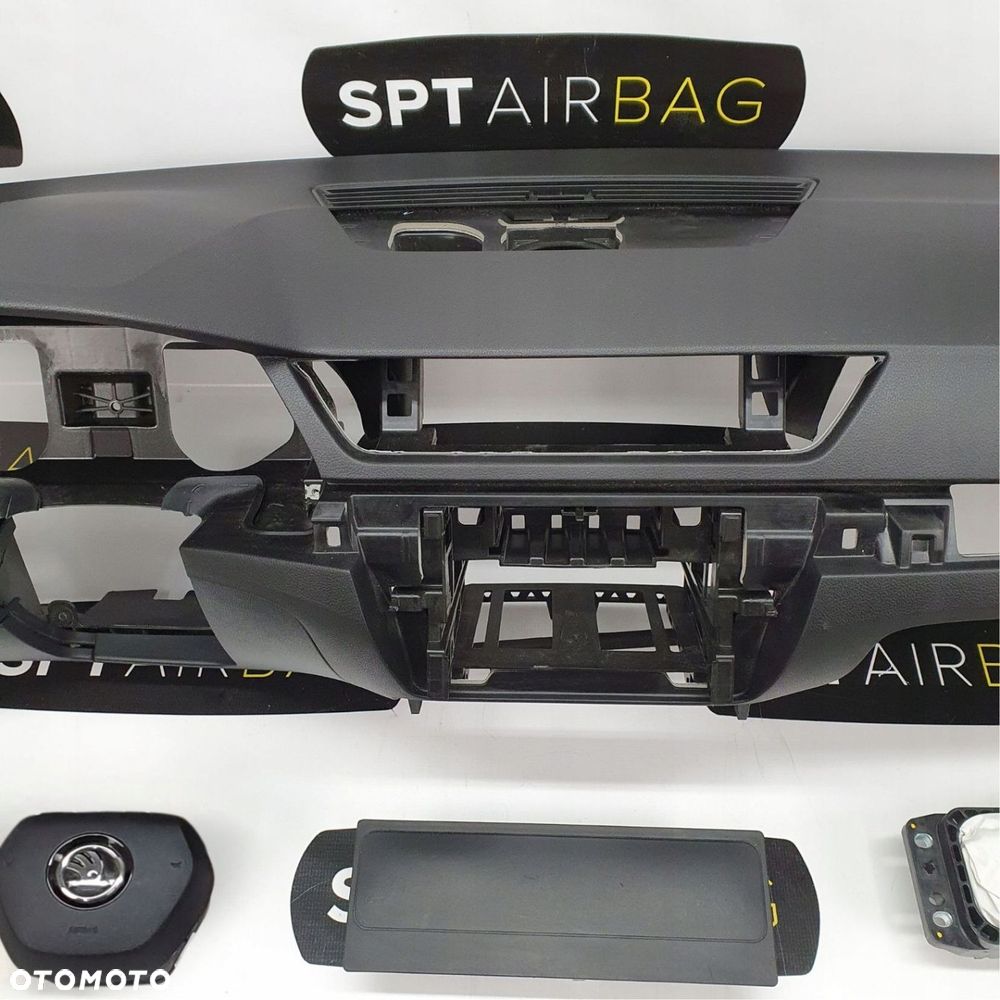 SKODA SUPERB 3 III 3V0 LIFT DESKA ROZDZIELCZA KONSOLA KOKPIT PULPIT PODUSZKI AIRBAG AIR BAG PASY KIT SET - 3