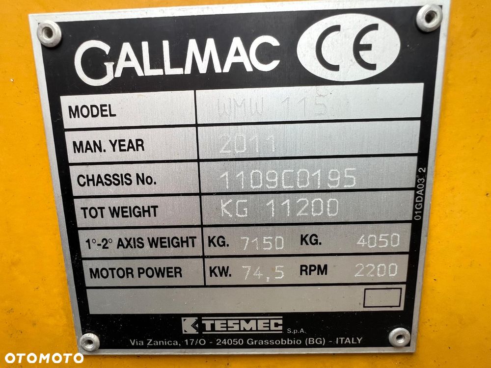 Atlas Gallmac WMW 115 - 17