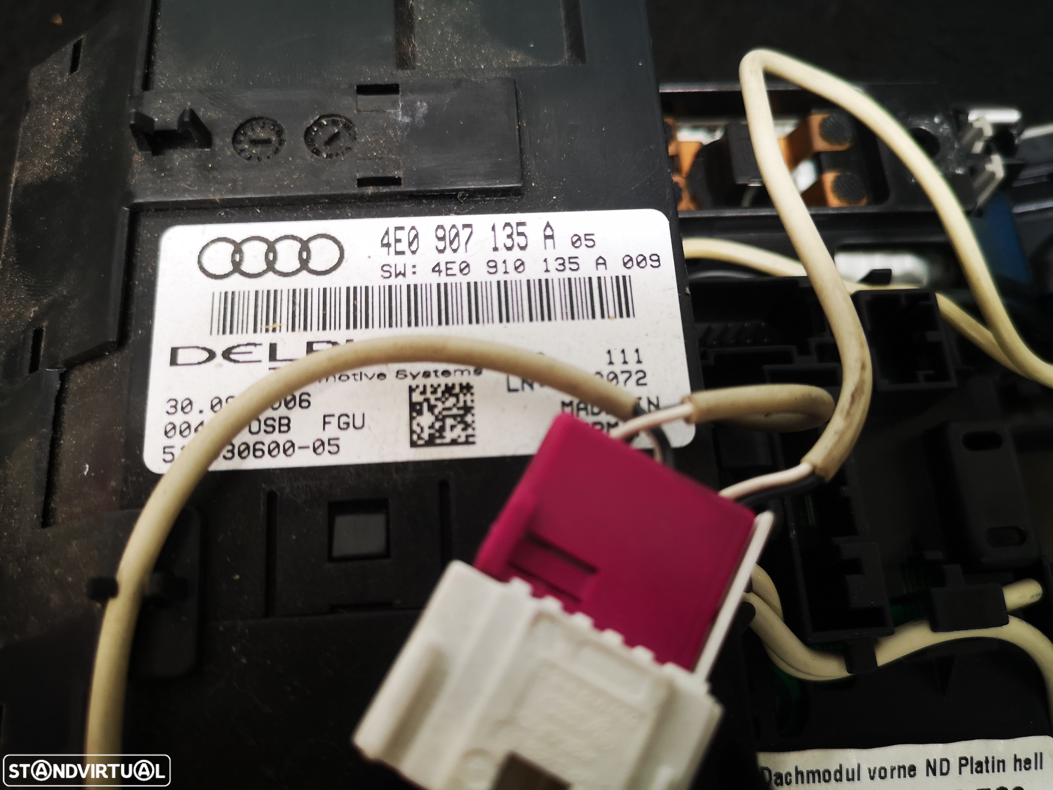 Plafonier Luz interior originais frente audi a8 d3 4e0 2003+ - 6