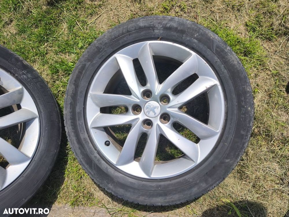 Jante Aliaj R17 Peugeot 508 cu anvelope de vară 215 55 R17 Cod OEM 9671401380 - 6