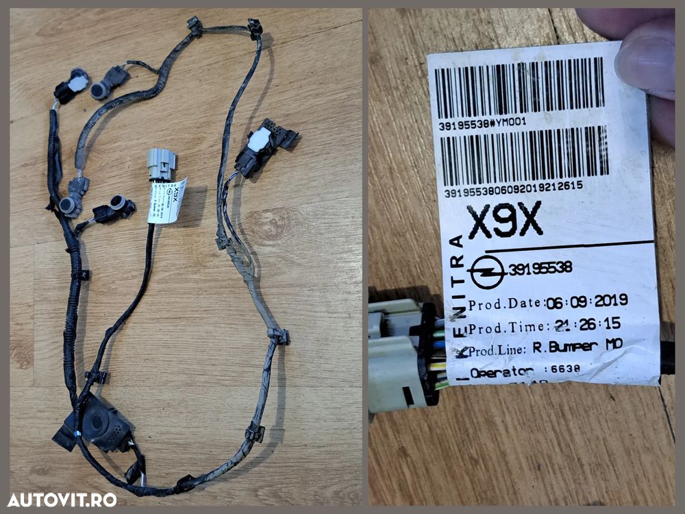 Opel Crossland x instalatie electrica cablaj senzori parcare spate Senzori Parcare Opel Peugeot Citroen Catadioptru Capac carlig bara Opel Crossland X - 2
