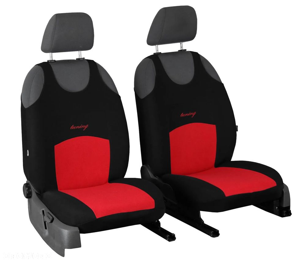 KOSZULKI POKROWCE NA FOTELE SAMOCHODOWE UNIWERSALNE NA PRZÓD MATERIAŁOWE - 12