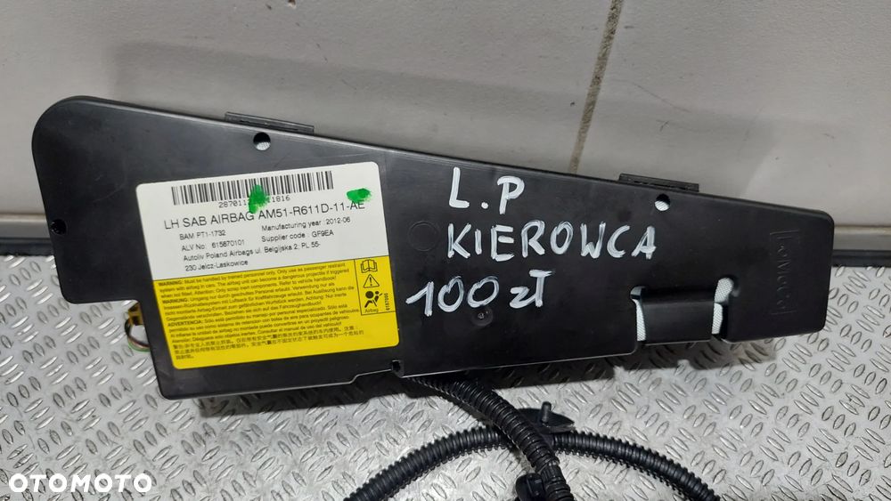 PODUSZKA FOTELA AIR BAG FORD C-MAX MK2 R2012 LEWY PRZÓD  NR AM51R611D11AE - 2