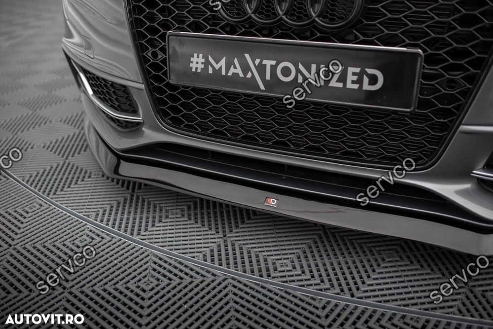 Prelungire fata lip Audi A5 8T SLINE S5 Facelift 2011-2015 v1 Maxton - 2