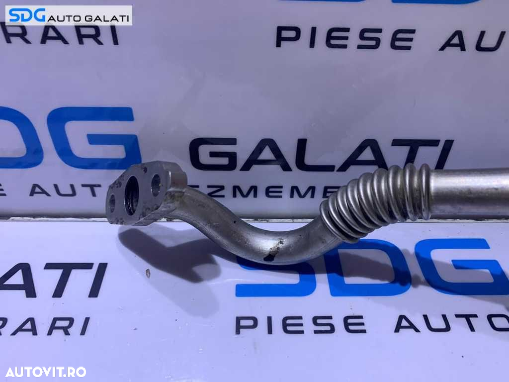 Conducta Teava Retur Ulei Turbo Turbina Turbosuflanta Fiat Idea 1.6 JTD Multijet 2005 - 2012 Cod 55247614 - 4