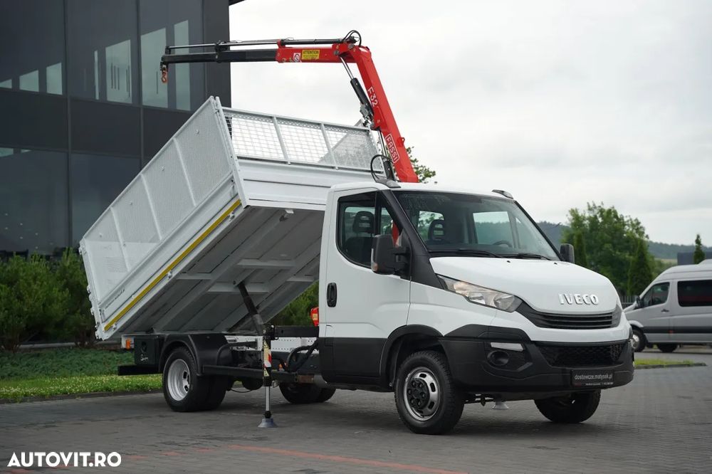 Renault MAXITY 140 DXI / BASCULATOR / + HDS FASSI F22A / CAPACITATE DE RIDICARE 995 KG / ATRACȚIE 5,5 M / IMPORTAT - 3