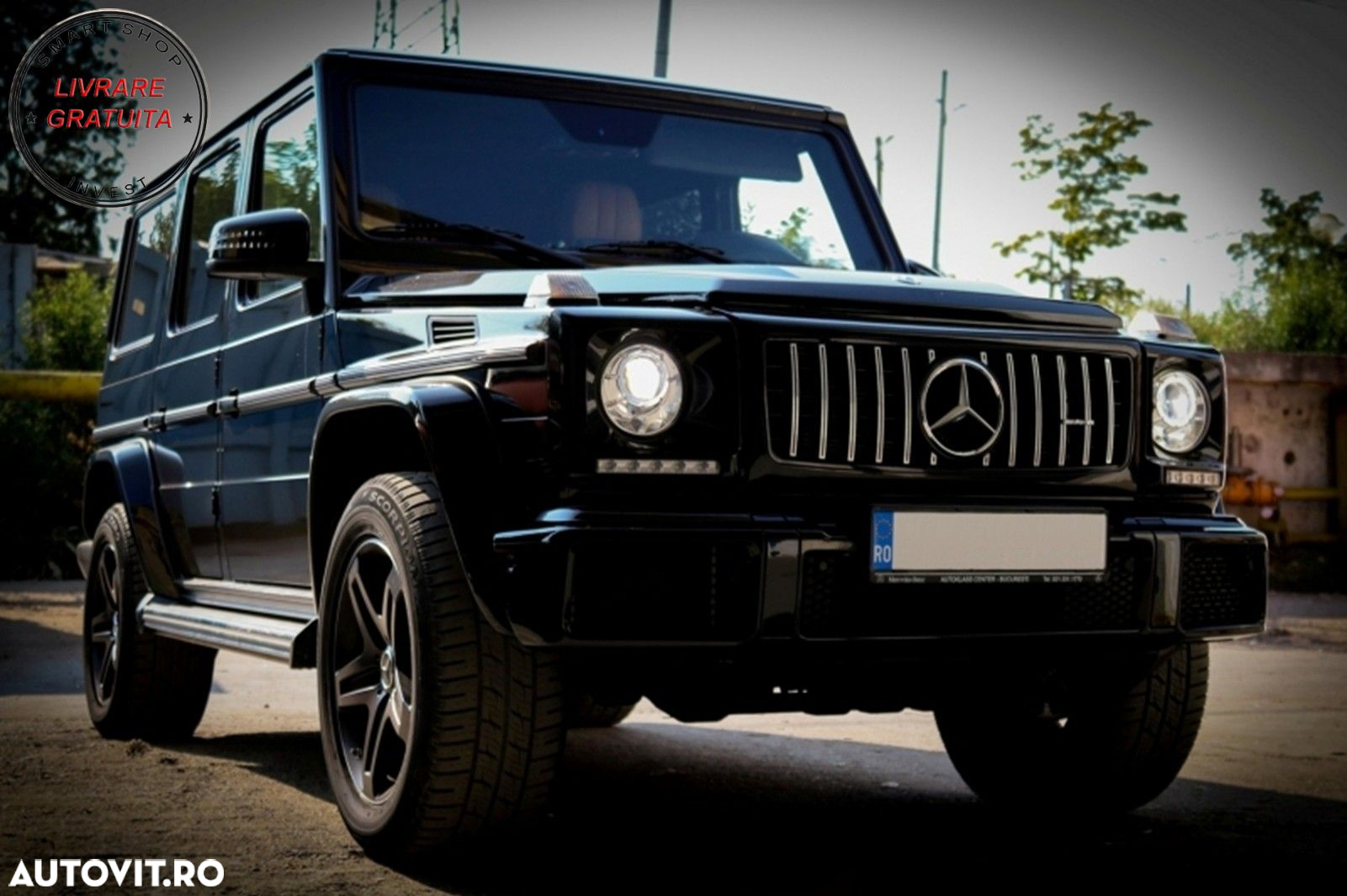 Carcasa faruri cu Lumini de zi dedicate LED DRL Mercedes G-class W463 (1989-2012) - livrare gratuita - 8