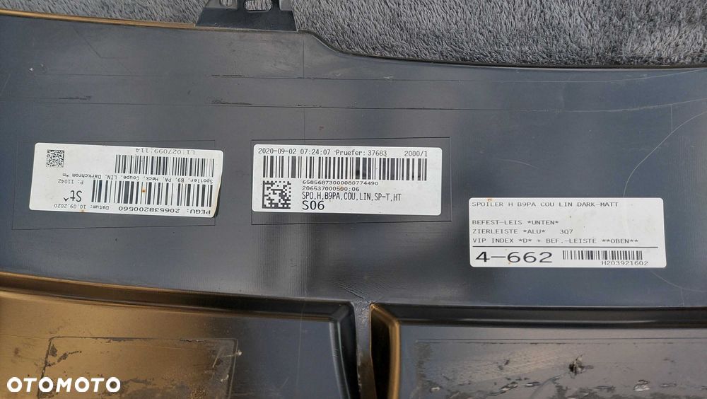 Audi a5 dyfuzor dokładka zderzaka tylnego spoiler - jak nowy 8W6807521AH - 6