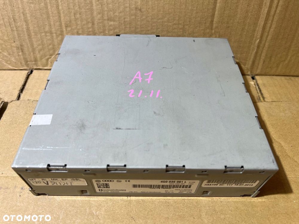 AUDI A6 C7 A7 4G A5 8T A4 B8 TUNER WZMACNIACZ RADIA HARMAN 4G0035061L - 2