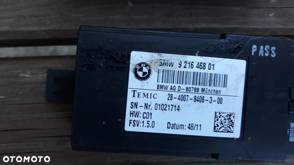 Bmw 5 f10  Europa  MODUŁ sterowania fotela , panel sterowania fotelem 61.359257 9196150-02 9196151-02 921646801 9180625 - 8