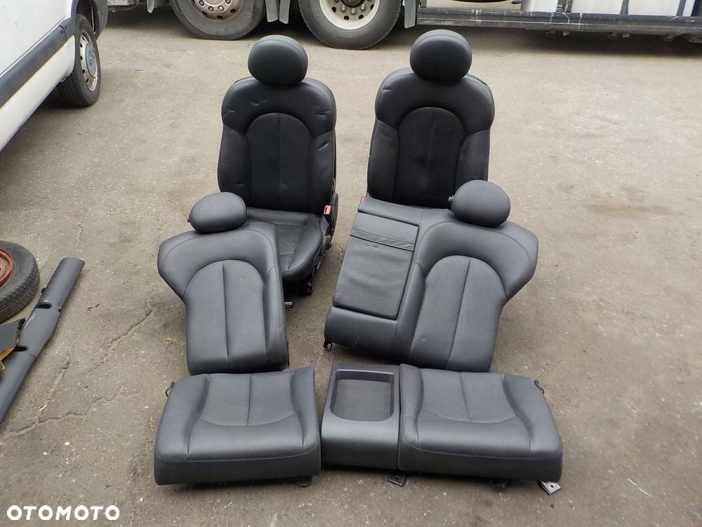 fotel kierowcy fotele komplet skóra mercedes clk w209 - 1