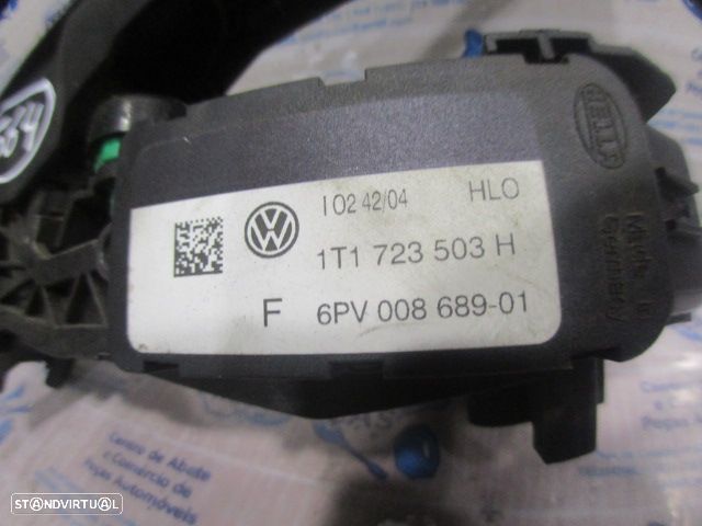 Pedal 1T1723503H 6PV00868901 VW TOURAN  1T FASE 1 2005 1.9TDI 105CV 5P PRETO - 3