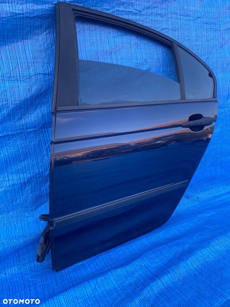 DRZWI LEWE TYŁ TYLNE BMW E46 sedan GRANATOWE KOMPLETNE - 4