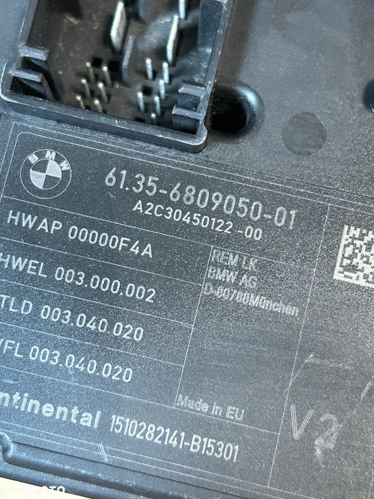 BMW F20 F30 MODUŁ STEROWNIK KOMFORTU 6809050 - 3