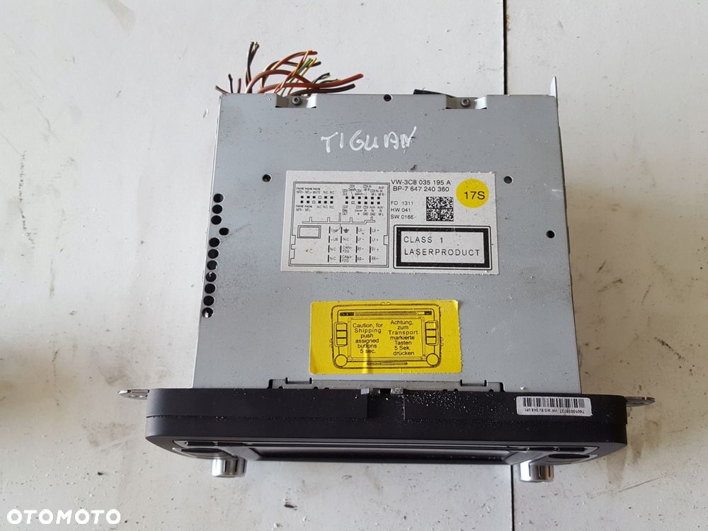 VW TIGUAN I 5N 06-15r RADIO CD RADIODTWARZACZ 3C8035195A - 2