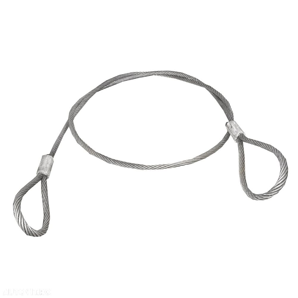 Cablu/sufa troliu din otel cu grosime de 28mm si lungime de 6m cu inele pentru tractat sau ridicat - 2