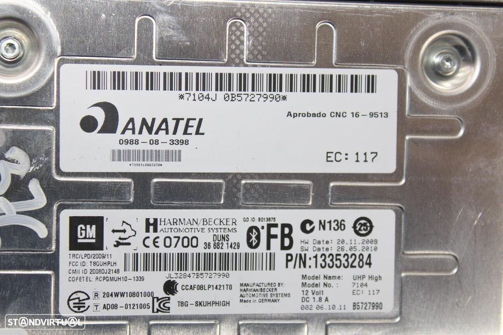 CENTRALINA BLUETOOTH OPEL ASTRA J GTC 2012 -366821429 - 8