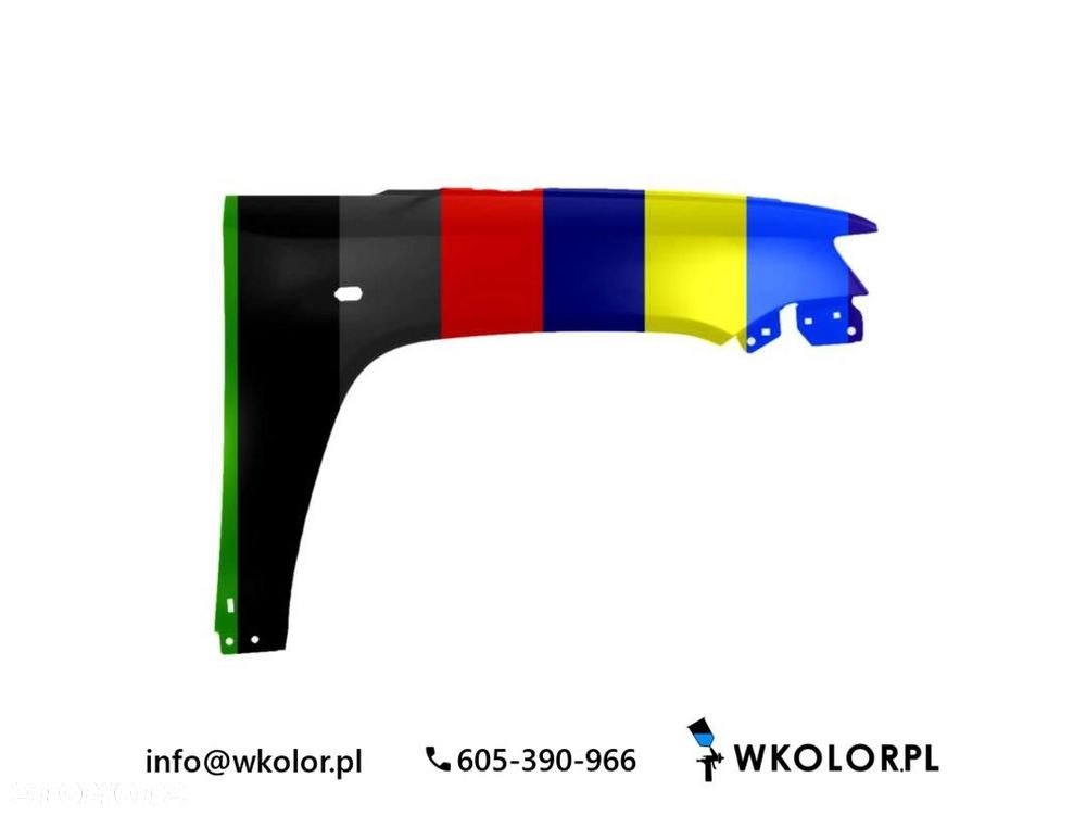 NOWY BŁOTNIK JEEP COMPASS 2010- LAKIEROWANY W KOLOR - 1