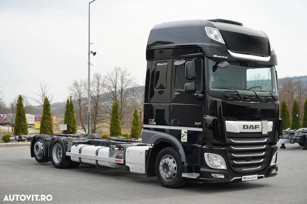 DAF XF 480 / BDF / 6X2 / SSC / I-PARK COOL / TRANSPORT CONTAINER / AXĂ RIDICATĂ / - 2