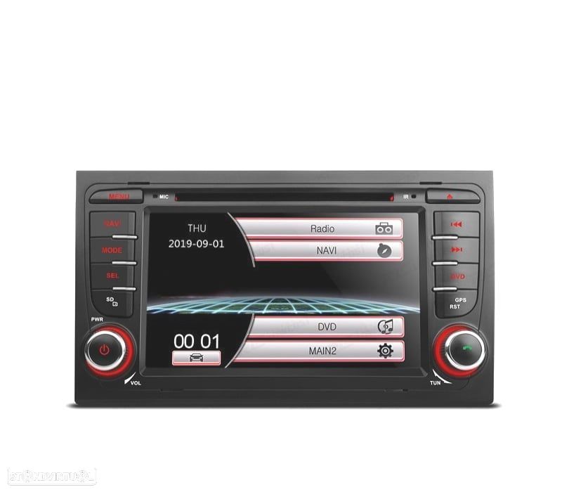 AUTO RADIO 2DIN 7" PARA AUDI A4 B6 B7 00-07 USB GPS TACTIL HD - 1