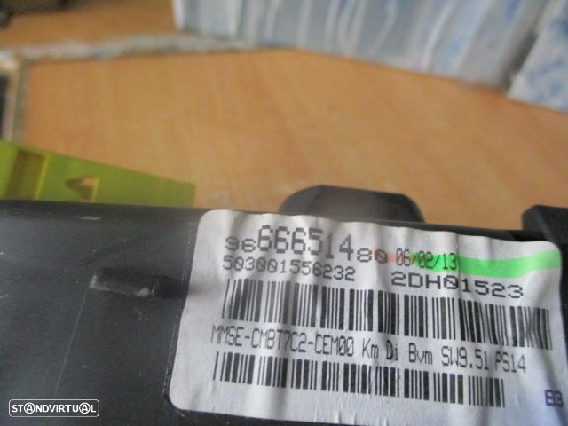 Quadrante 9666651480 PEUGEOT 308 2013 1.6HDI   0P   Km/H Digital - 2