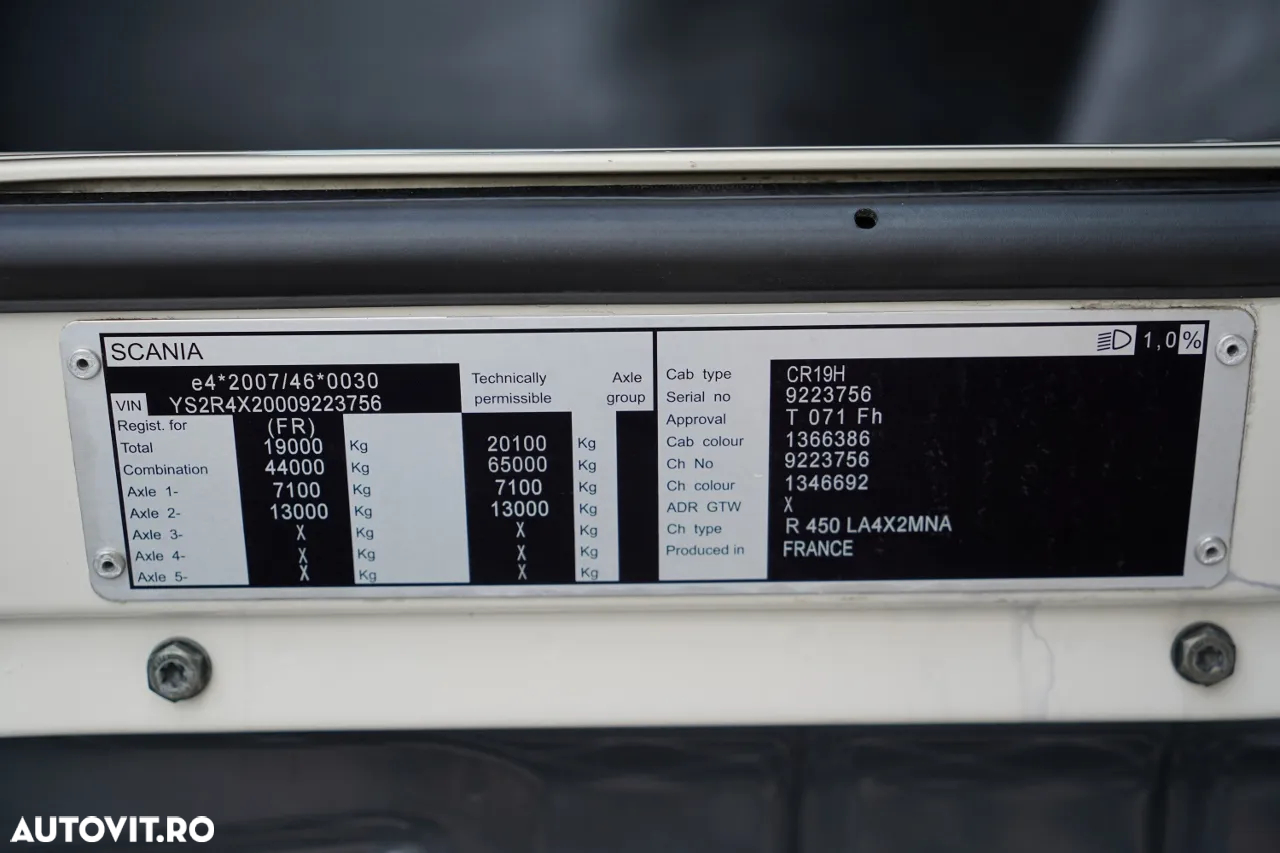 Scania R 450 / RETARDER / ANVELOPE 100% / DUPA CONTRACTUL DE SERVICE - 28