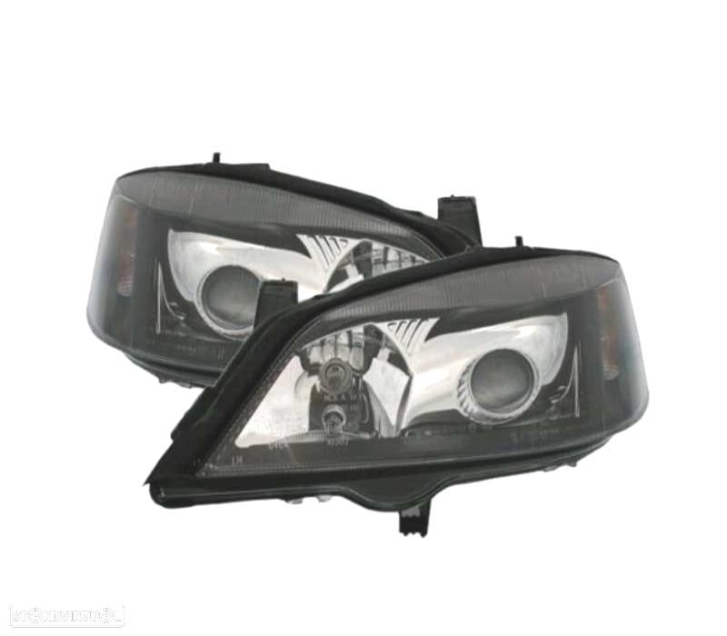 FARÓIS OPEL ASTRA 97-04 PRETO - 1
