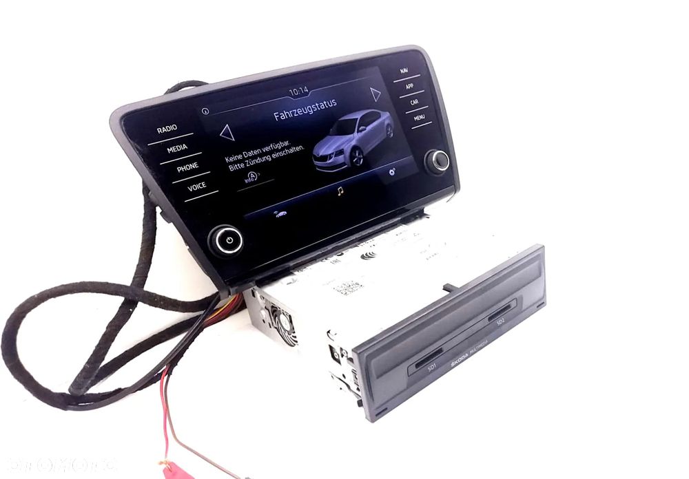 CZYTNIK NAWIGACJI WYŚWIETLACZ SKODA OCTAVIA III SUPERB III 5Q0035874B - 4