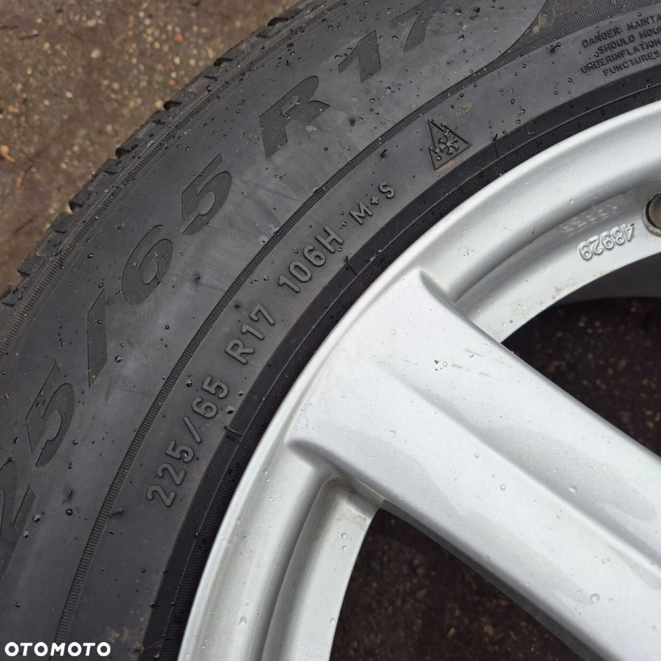 ZIMA KOŁA 17 FORD KUGA EVOQUE FREELANDER 225/65 R17 5x108 CZUJNIKI - 10
