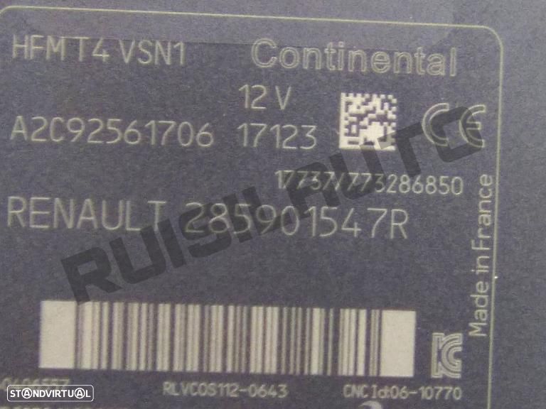 Leitor Cartão Com Cartão 2859_01547r Renault Clio Iv [2012_2019 - 2