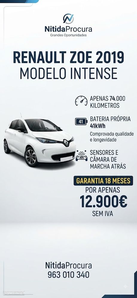 Renault Zoe (c/ Bateria) 41 kwh Intens - 2