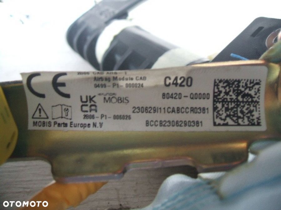 HYUNDAI i20 III KURTYNA AIRBAG PODUSZKA w FOTEL LEWA 80140-Q0000 80610Q0000 - 7