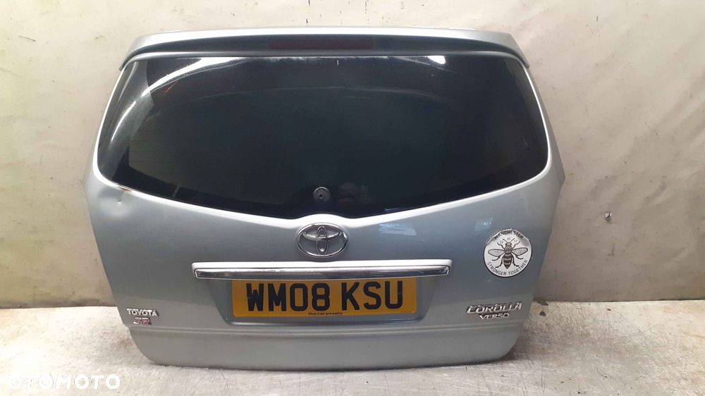 / KLAPA TYŁ TYLNA BAGAŻNIKA TOYOTA COROLLA VERSO 8S1 BŁĘKITNA - 1