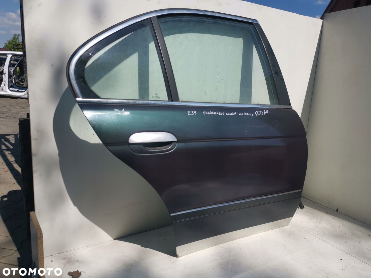 BMW E39 SEDAN DRZWI PRAWE TYLNE TYŁ SKARABEUSGRUEN - 2