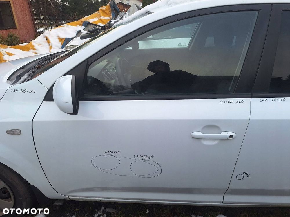 DRZWI KOMPLETNE LEWY PRZÓD KIA CEED I LIFT WD - CASSA WHITE - 14