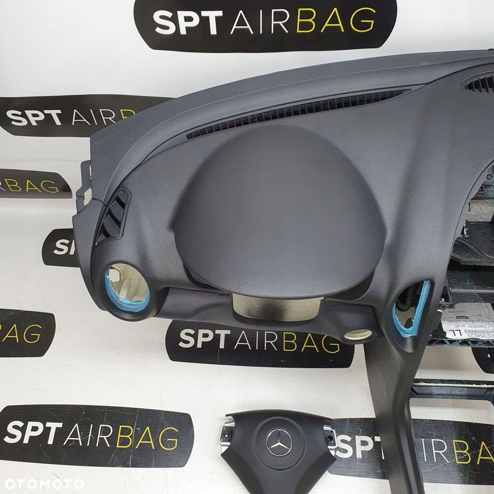MERCEDES SLK DESKA ROZDZIELCZA KONSOLA KOKPIT PULPIT PODUSZKI AIRBAG AIR BAG KIT SET - 2