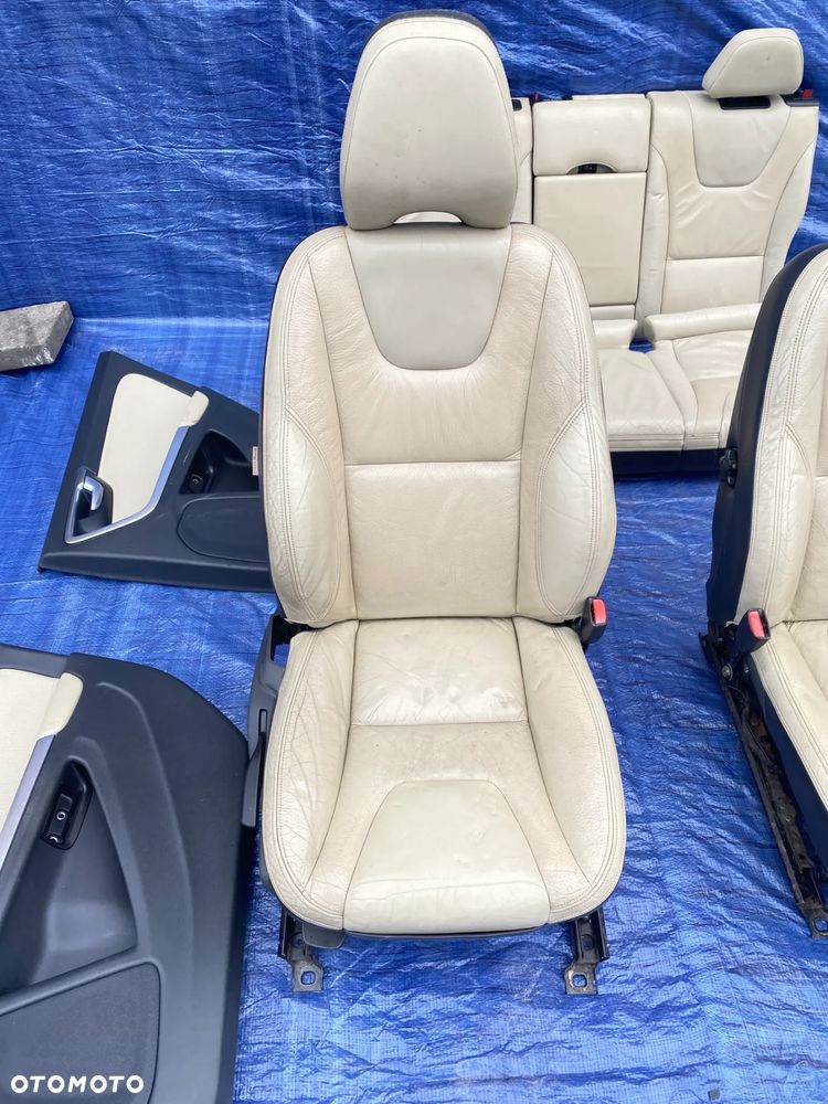 FOTEL FOTELE KANAPA BOCZKI SKÓRA SKÓRZANE WNĘTRZE KOMPLET VOLVO V60 I 11-18r. KOMBI  EUROPA - 8