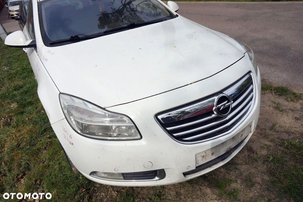 MASKA ZDERZAK BŁOTNIKI LAMPY INSIGNIA A I Z40R  OPEL 2008-2013 BIAŁY PRZÓD KOMPLETNY - 3