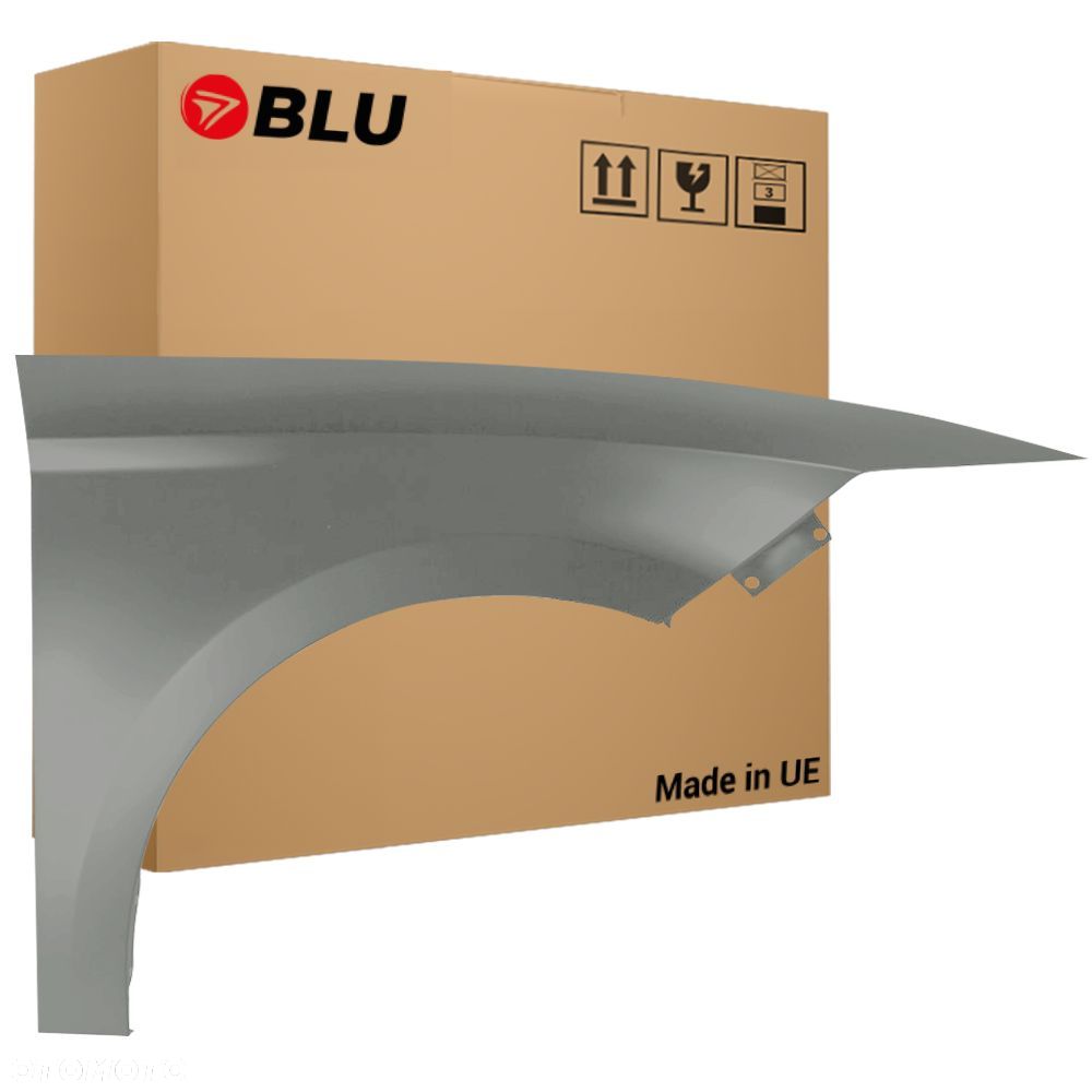 BLU Błotnik SEAT LEON III 3 5F LS7U prawy przód srebrny 2012-2020 GrauSombra - 1
