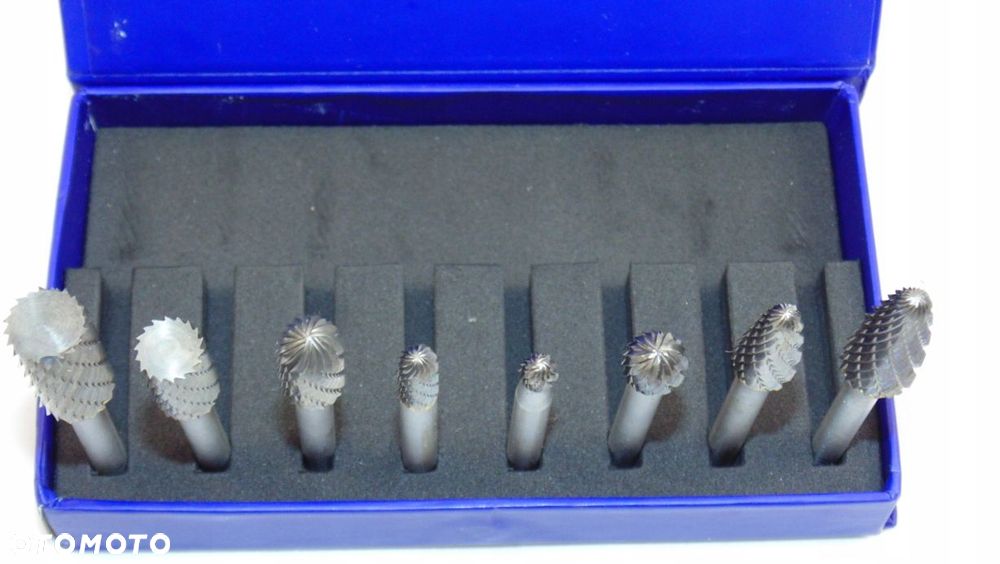 Zestaw 8szt frezów pilników obrotowych 6mm - 10