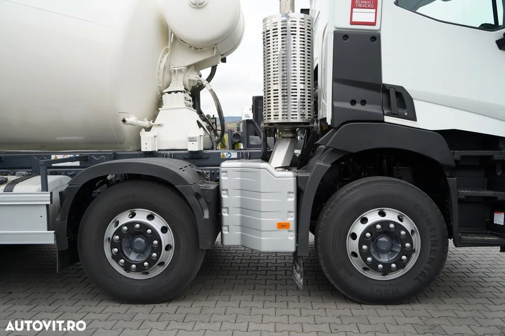 Renault C 430 / 8X4 / BETONIERĂ / MIXER 9 M3 / JANTE DIN ALIAJ / EURO 6 / - 22