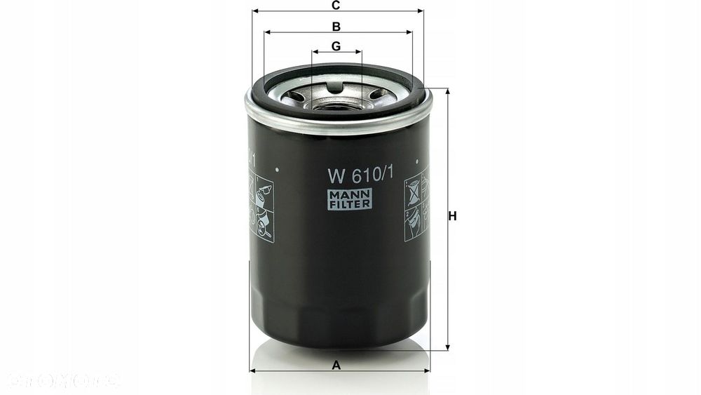 mann-filter filtr oleju case ih / new holland - 3