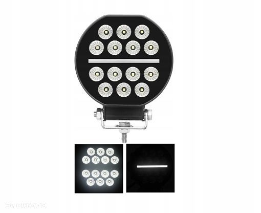 Lampa robocza 14x LED okrągła BUS traktor - 1